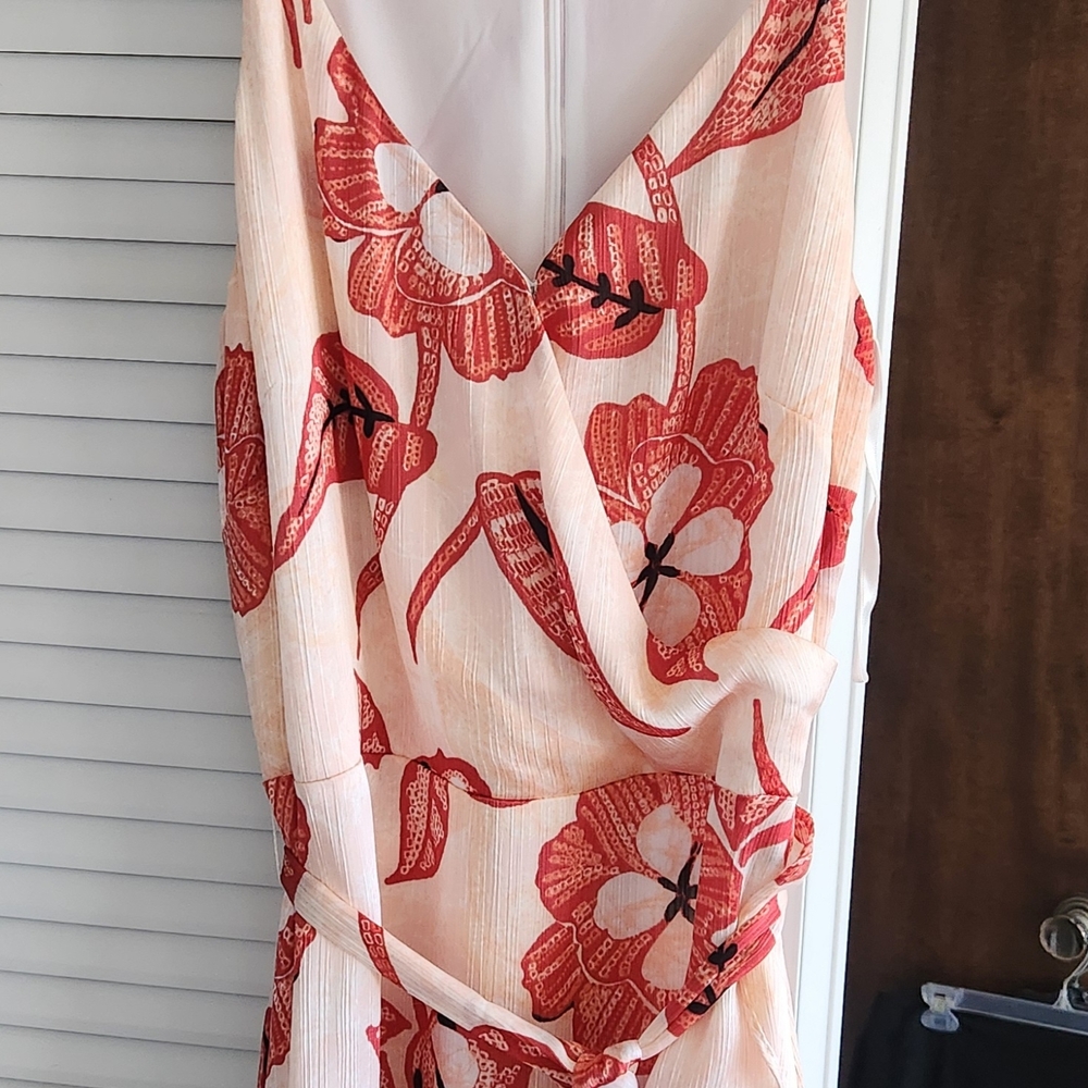 White House Black Market Asymmetrical Floral Dress